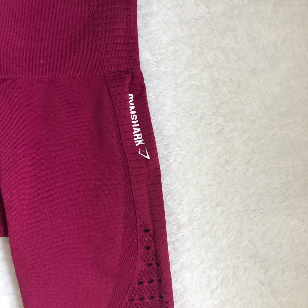 Gymshark Raspberry Beet Seamless Energy Leggings - Picture 7 of 11